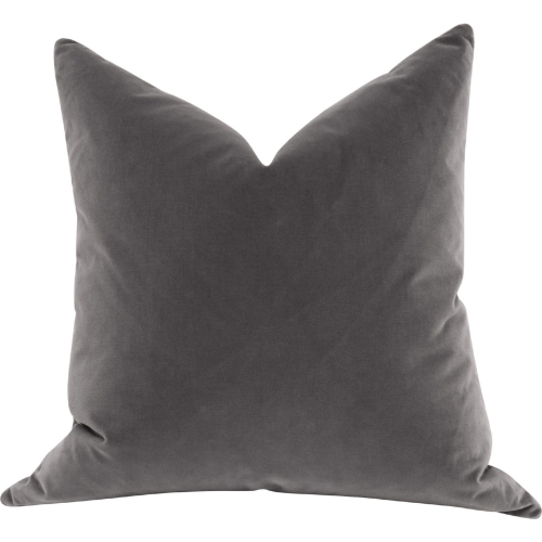 Basic 26" Euro Pillow in Dark Dove Gray Velvet 7200-26.DDOV (Set of 2)